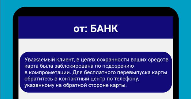 Пример фишинга